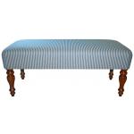 Ticking Stripe Bench Footstool